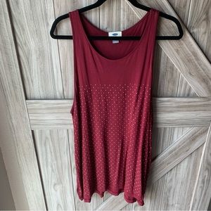 Old Navy Studded Tank Top - Maroon
